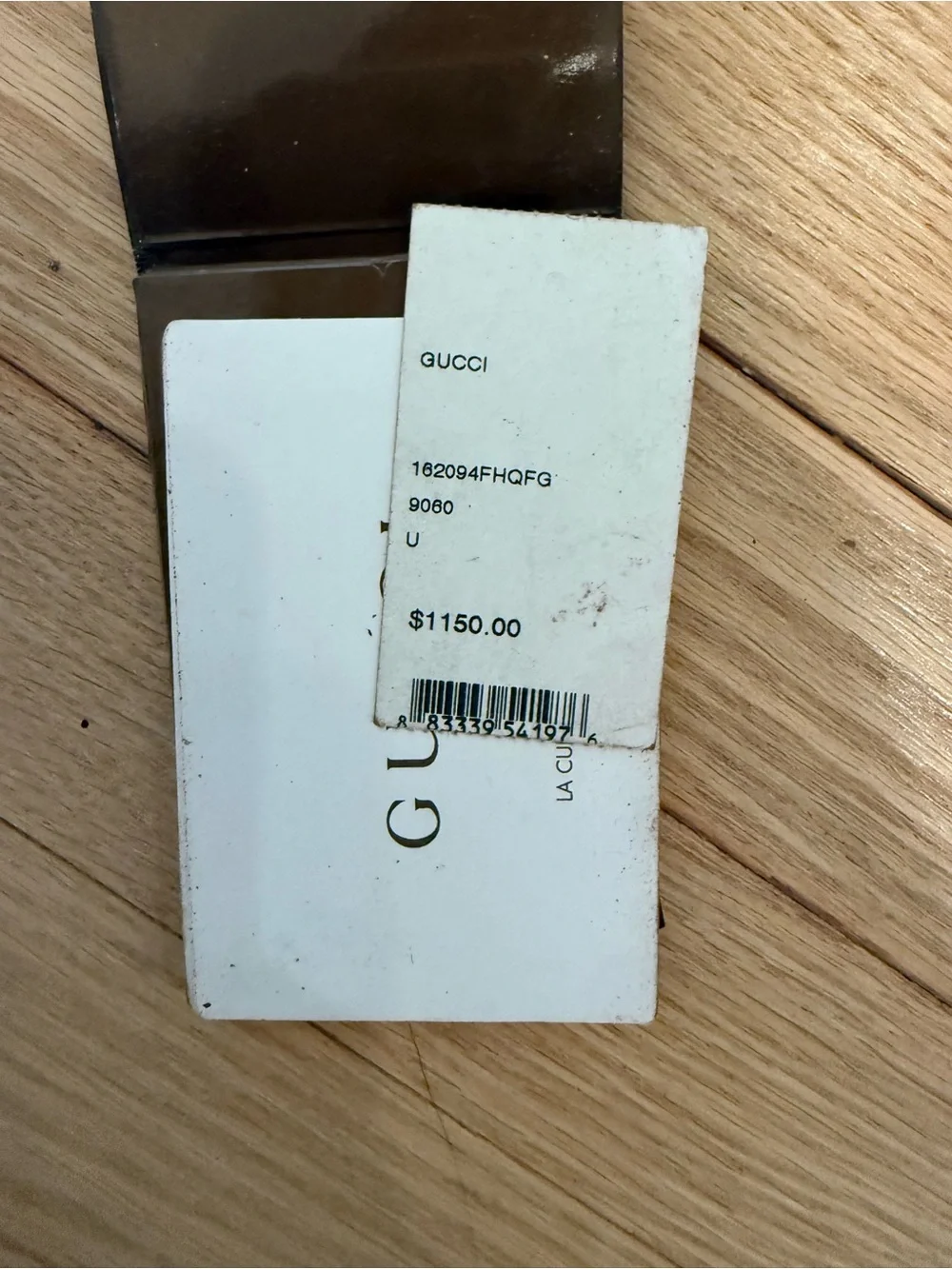 Gucci patent tote bag